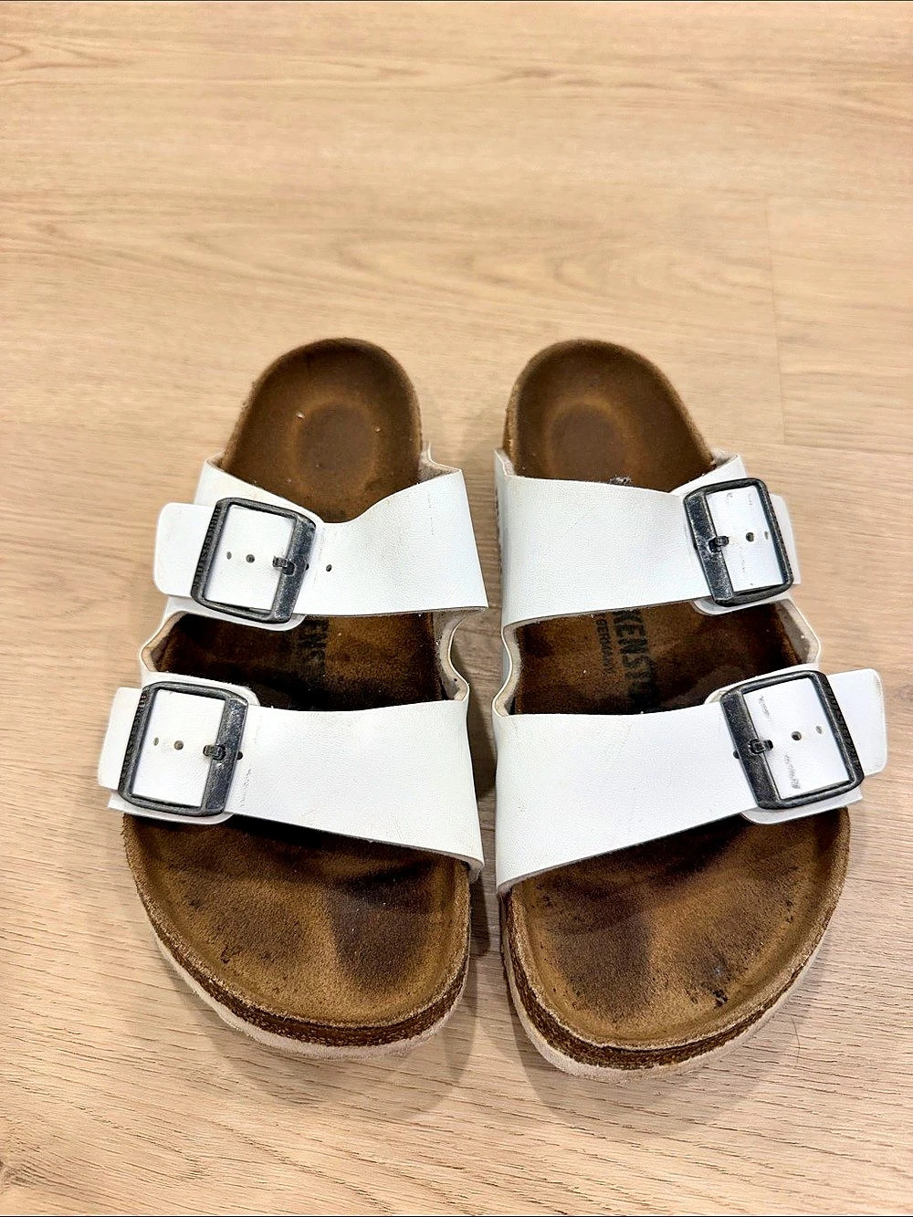 Birkenstock Arizona Two-Strap Sandals in White EU 38